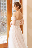 Appliques Tulle Halter Robe de mariée