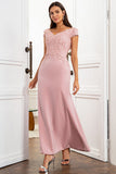 Robe sirène mère de la mariée avec dentelle