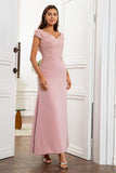 Robe sirène mère de la mariée avec dentelle