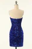 Robe de cocktail Bodycon à paillettes noires