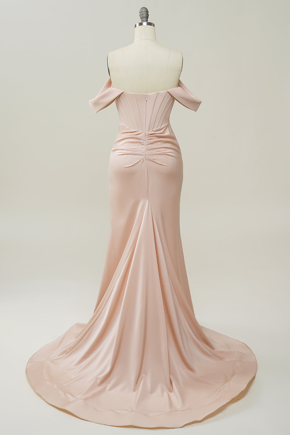 Blush Off The Shoulder Mermaid Robe de bal