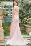 Blush Off The Shoulder Mermaid Robe de bal
