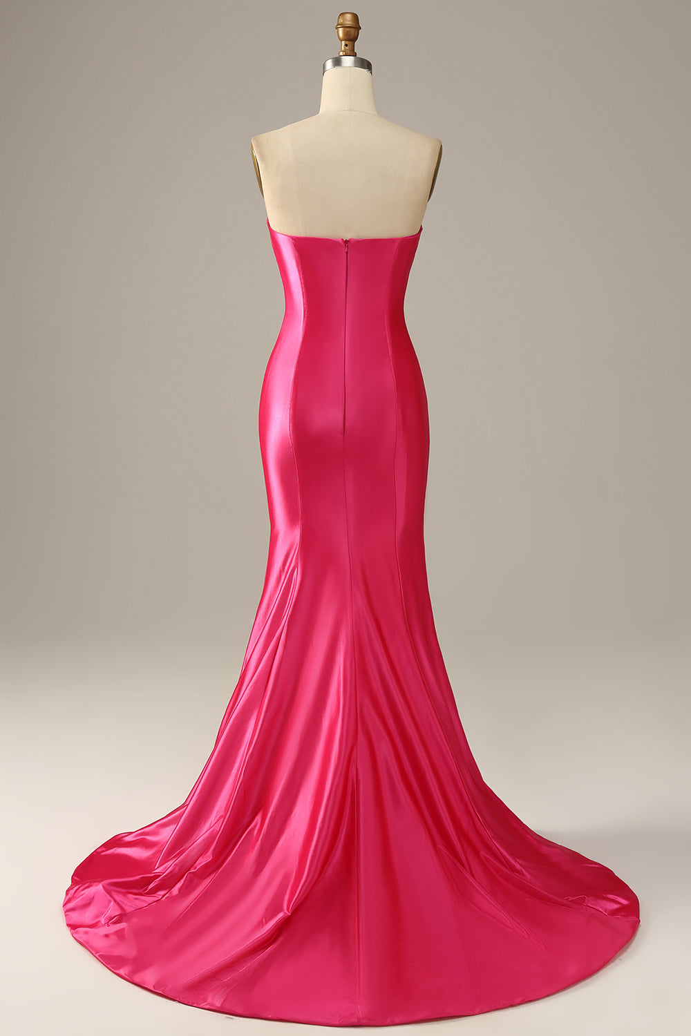 Fuchsia Sweetheart Mermaid Robe de bal
