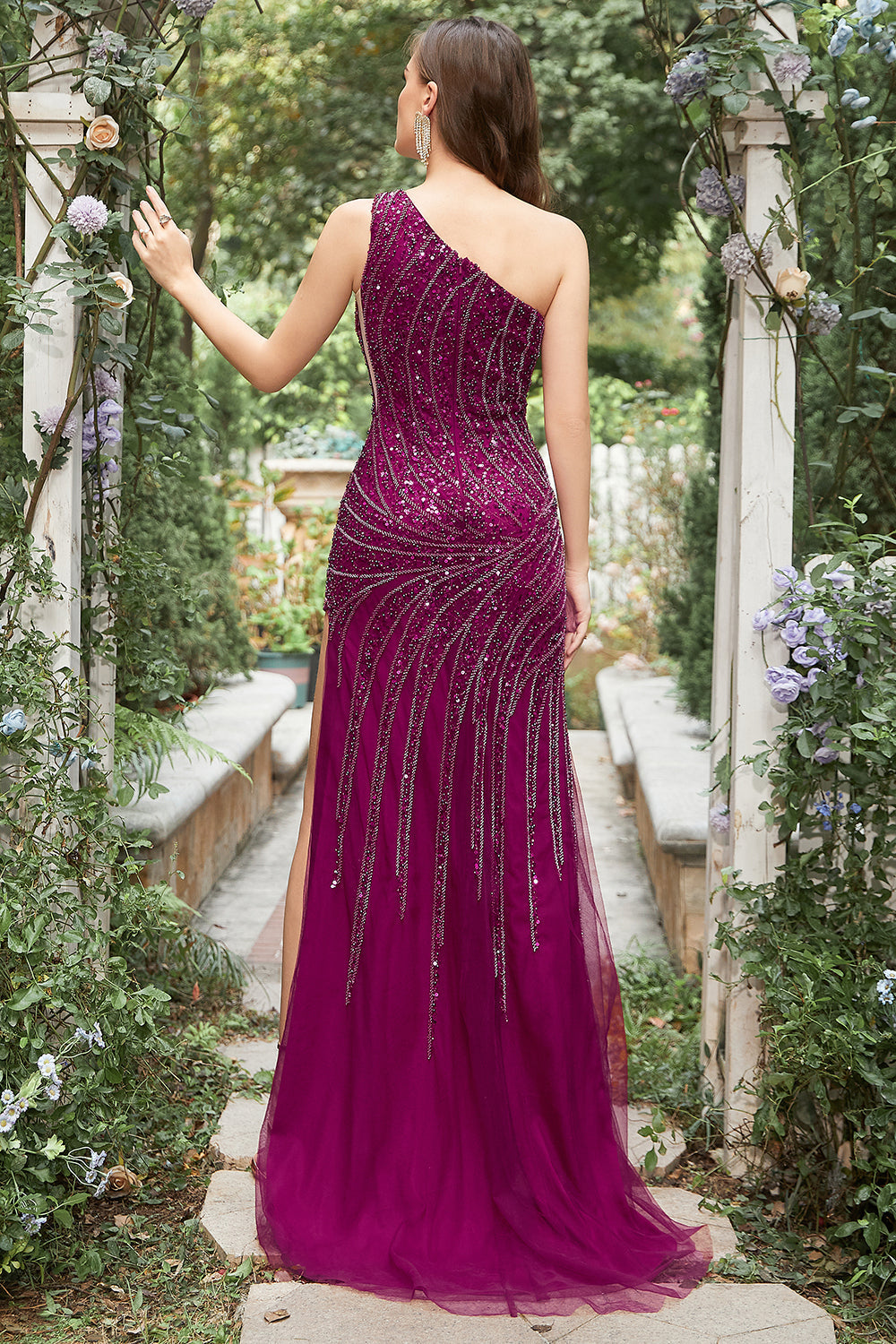 Vente limitée dans le temps pour robe de soirée perlée (1 pc - Style et couleur aléatoires)