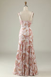 Robe de demoiselle d’honneur Blush Floral Boho Sirène
