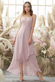 Robe de demoiselle d'honneur blush