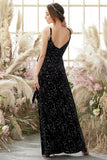 Robe Glitter A-line à Bretelles Sans Manche Imprimé étoile Noire
