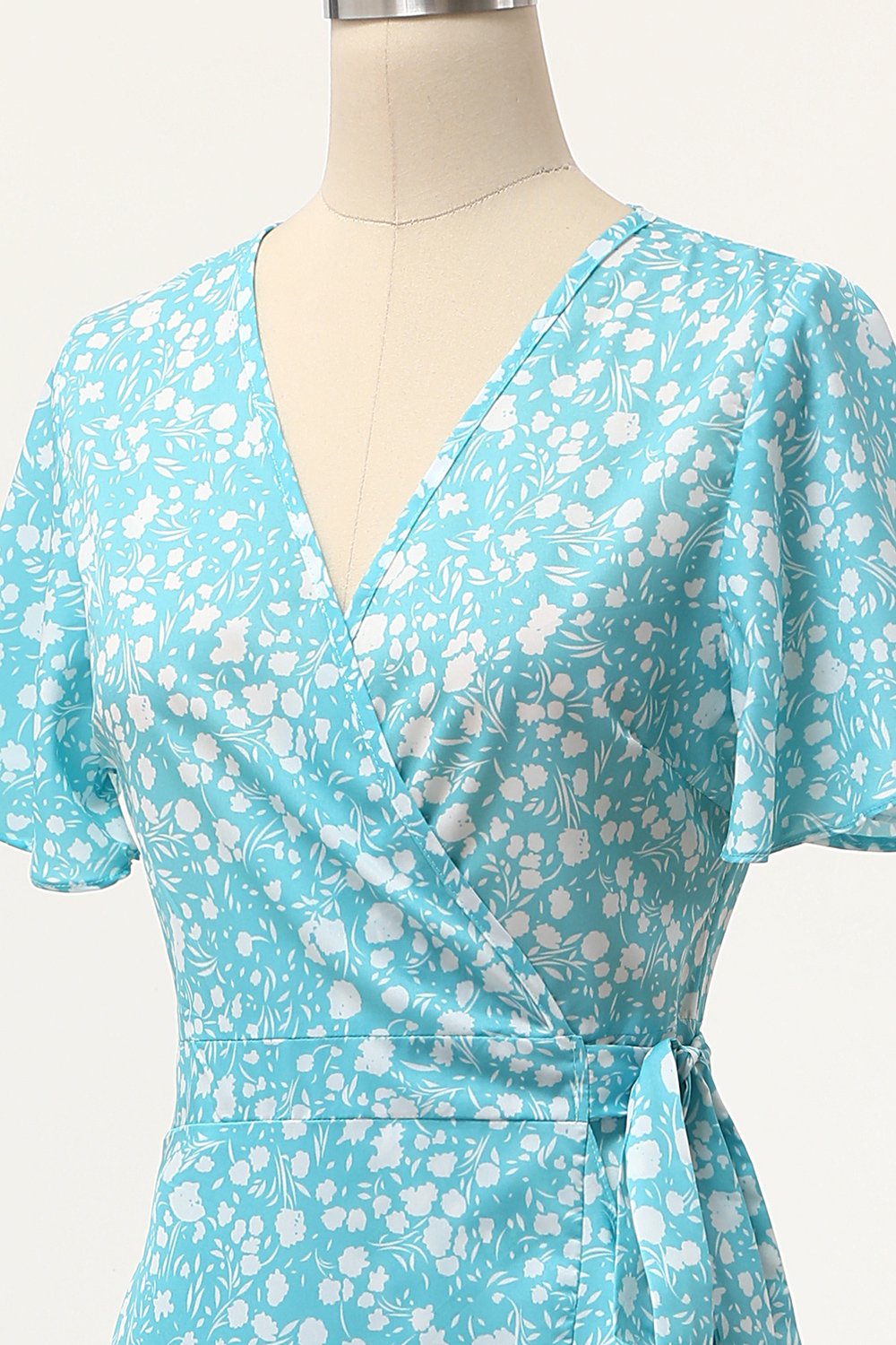Robe d'été Décontractée Imprimée Bordeaux