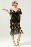 Robe Golden Fringe des années 1920