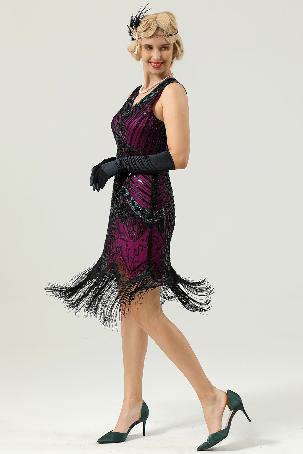 Robe Gatsby sans manches des années 20