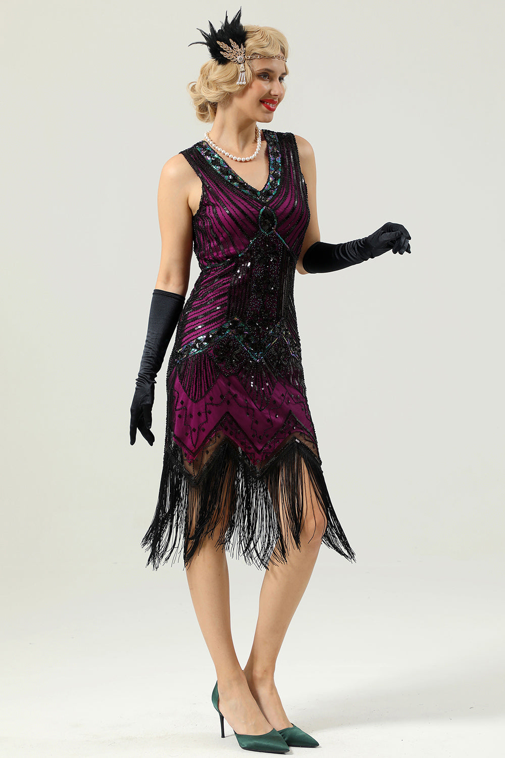 Robe Gatsby sans manches des années 20