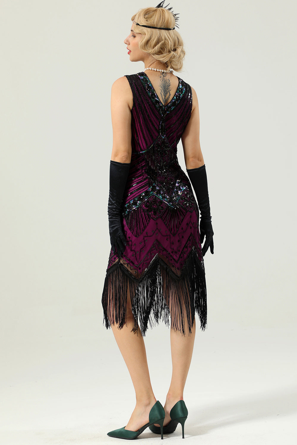 Robe Gatsby sans manches des années 20
