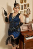 Charger l&#39;image dans la galerie, Sequin Royal Blue Plus Taille 1920s Flapper Robe Flapper