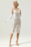Robe à franges à sequins rétro des années 20