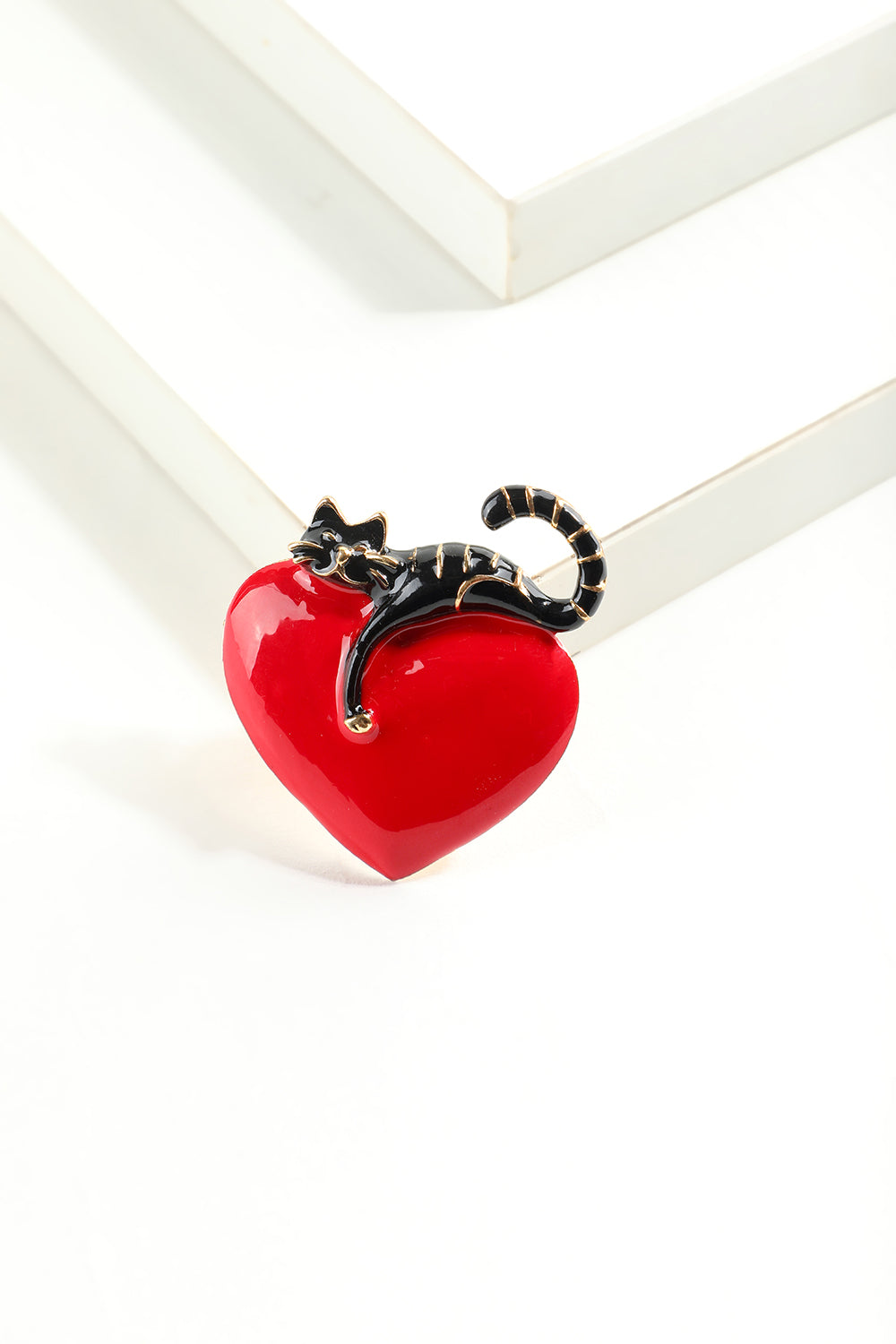 Broche de chat d’amour