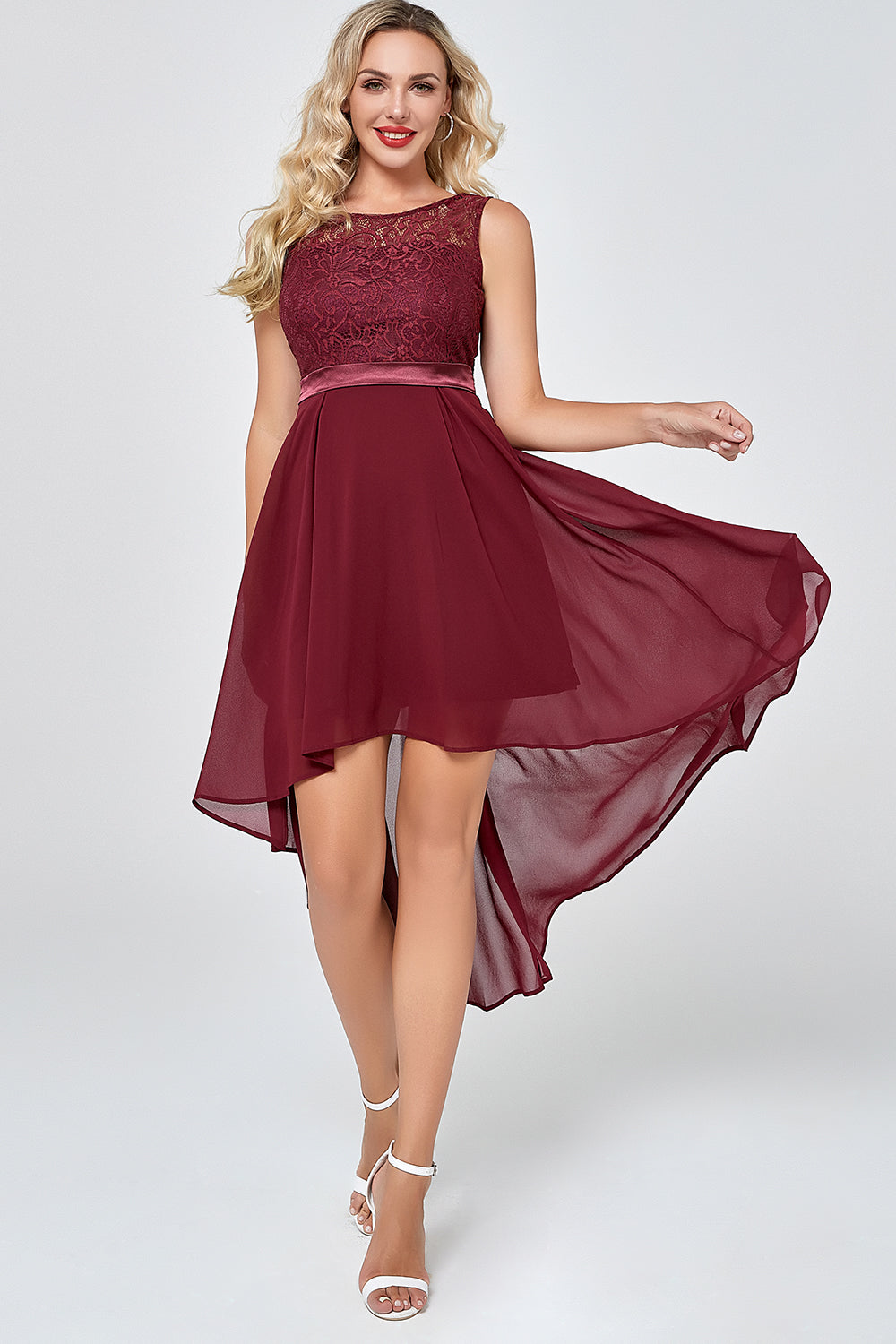 Pointe limitée dans le temps pour robe de soirée en dentelle (1 pièce - Style et couleur aléatoires)