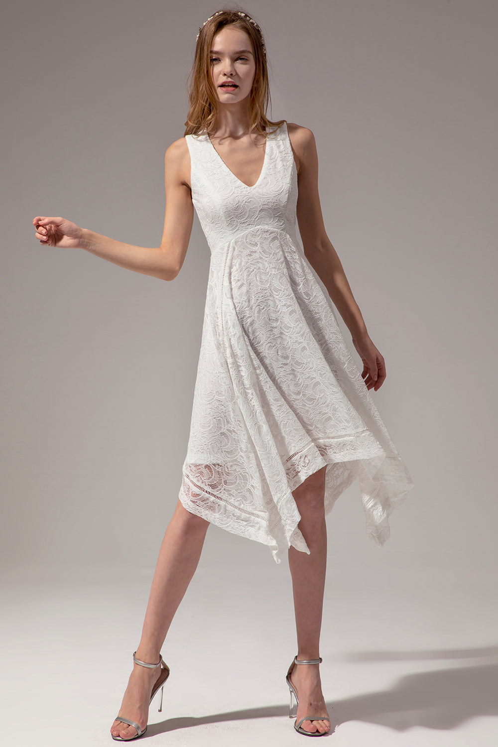 Offre à durée limitée pour robe en dentelle (1 pièce - Style et couleur aléatoires)