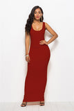 Robe moulante longue noire