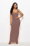 Robe moulante longue noire