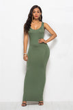 Robe moulante longue noire
