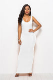 Robe moulante longue noire