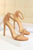 Talons aiguilles à l’abricot Strappy