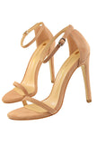 Talons aiguilles à l’abricot Strappy