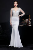 Robe blanche applique prom