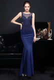 Robe de soirée longue abricot