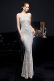 Robe de fête Silver Halter Sequins