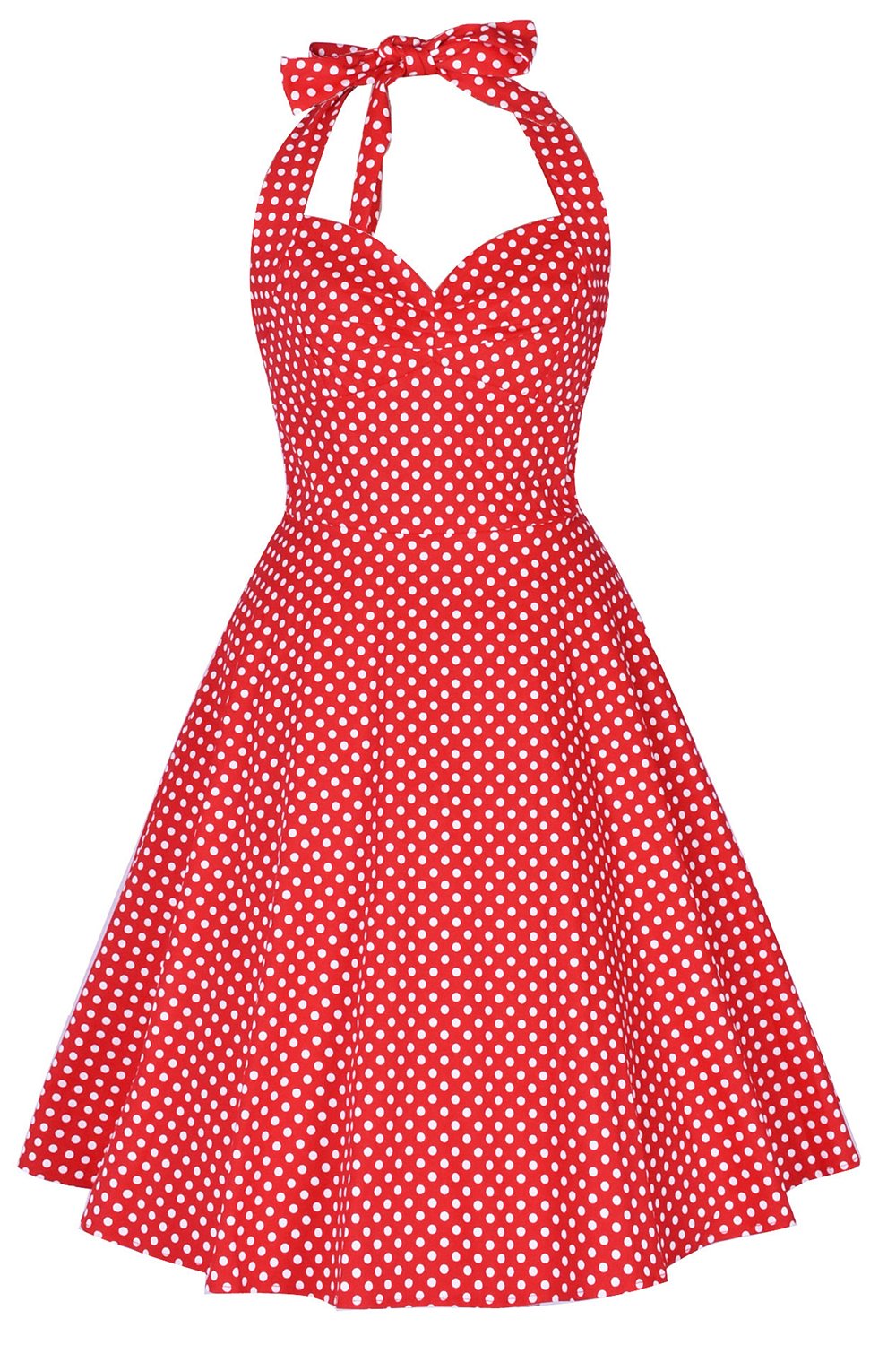 Halter Imprimé années 1950 Pin Up Dress