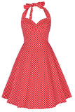 Halter Imprimé années 1950 Pin Up Dress