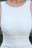 Robe formelle sirène blanche