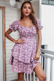 Robe Boho d’été bleue florale