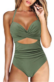 Maillot de bain one piece Halter Black