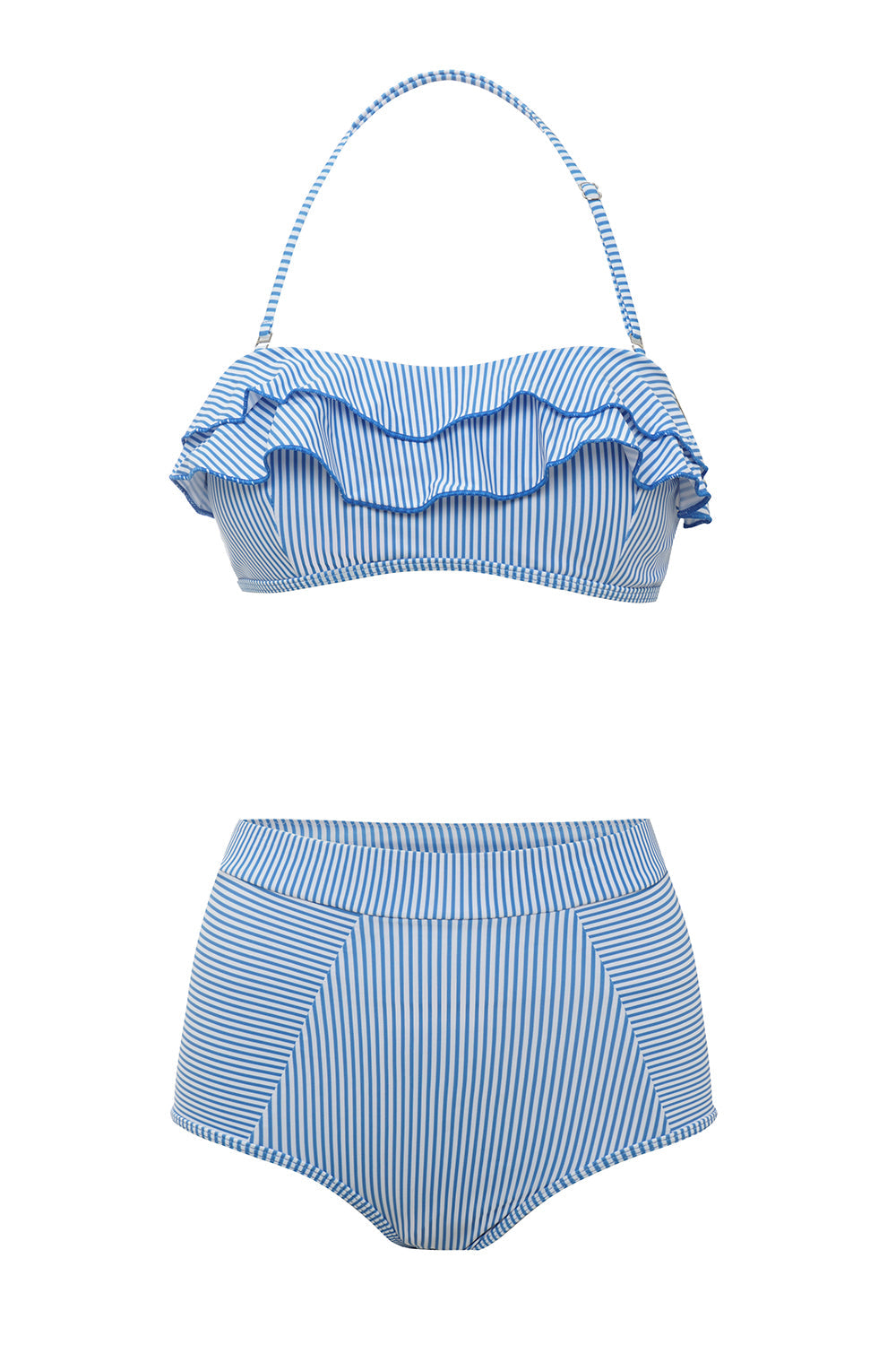 Blue Stripes Deux Pièces Bikini