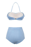 Blue Stripes Deux Pièces Bikini