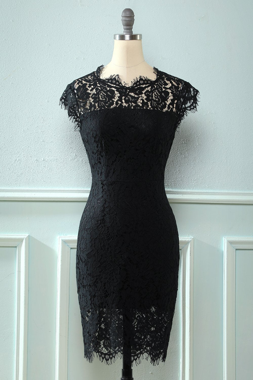 Robe en dentelle Black Bodycon