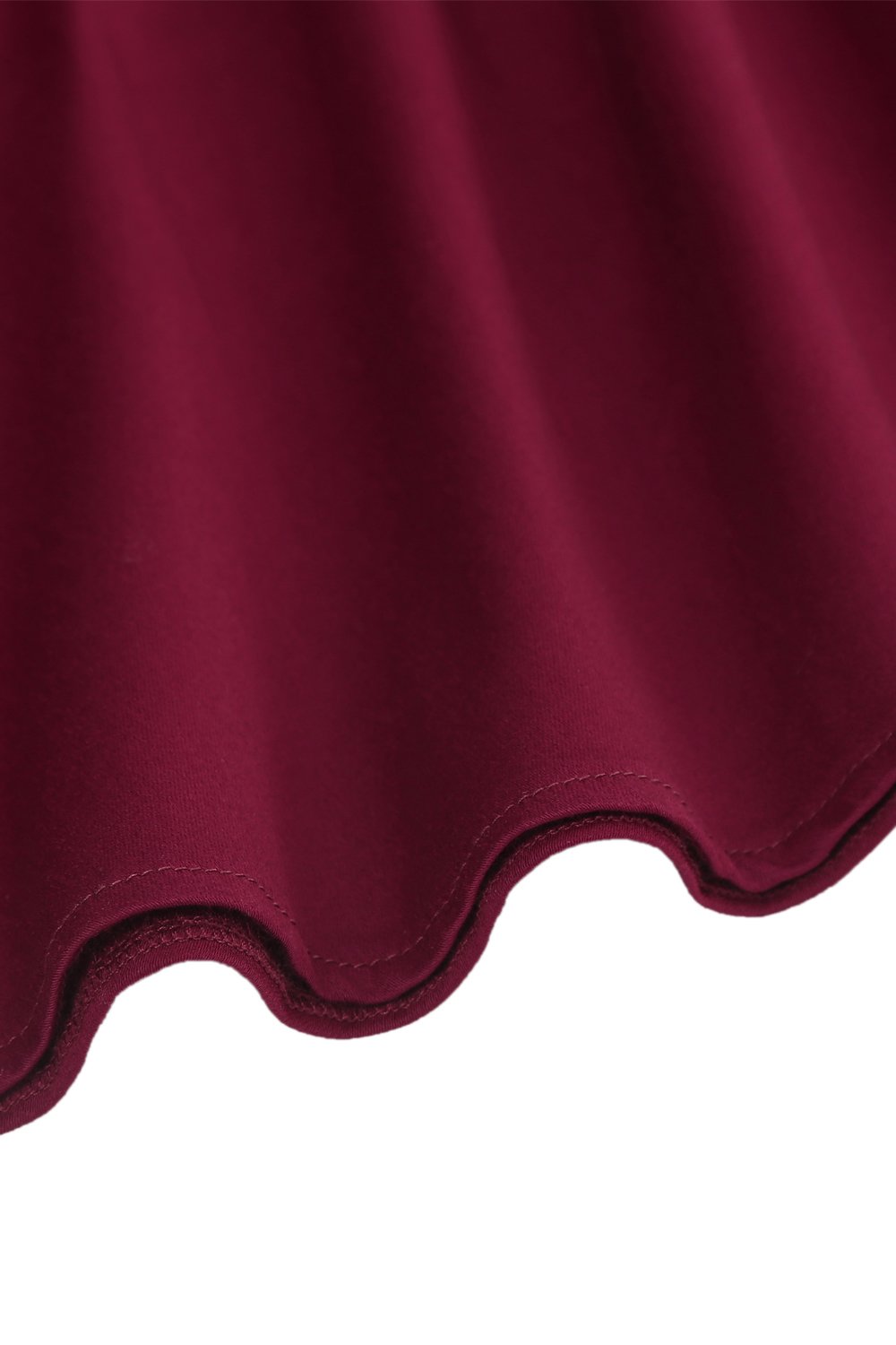 Sweetheart Burgundy Cocktail Party Robe