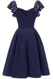 Sweetheart Burgundy Cocktail Party Robe