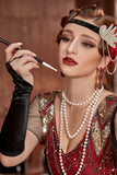 Ensemble d’accessoires de costume rouge des années 1920