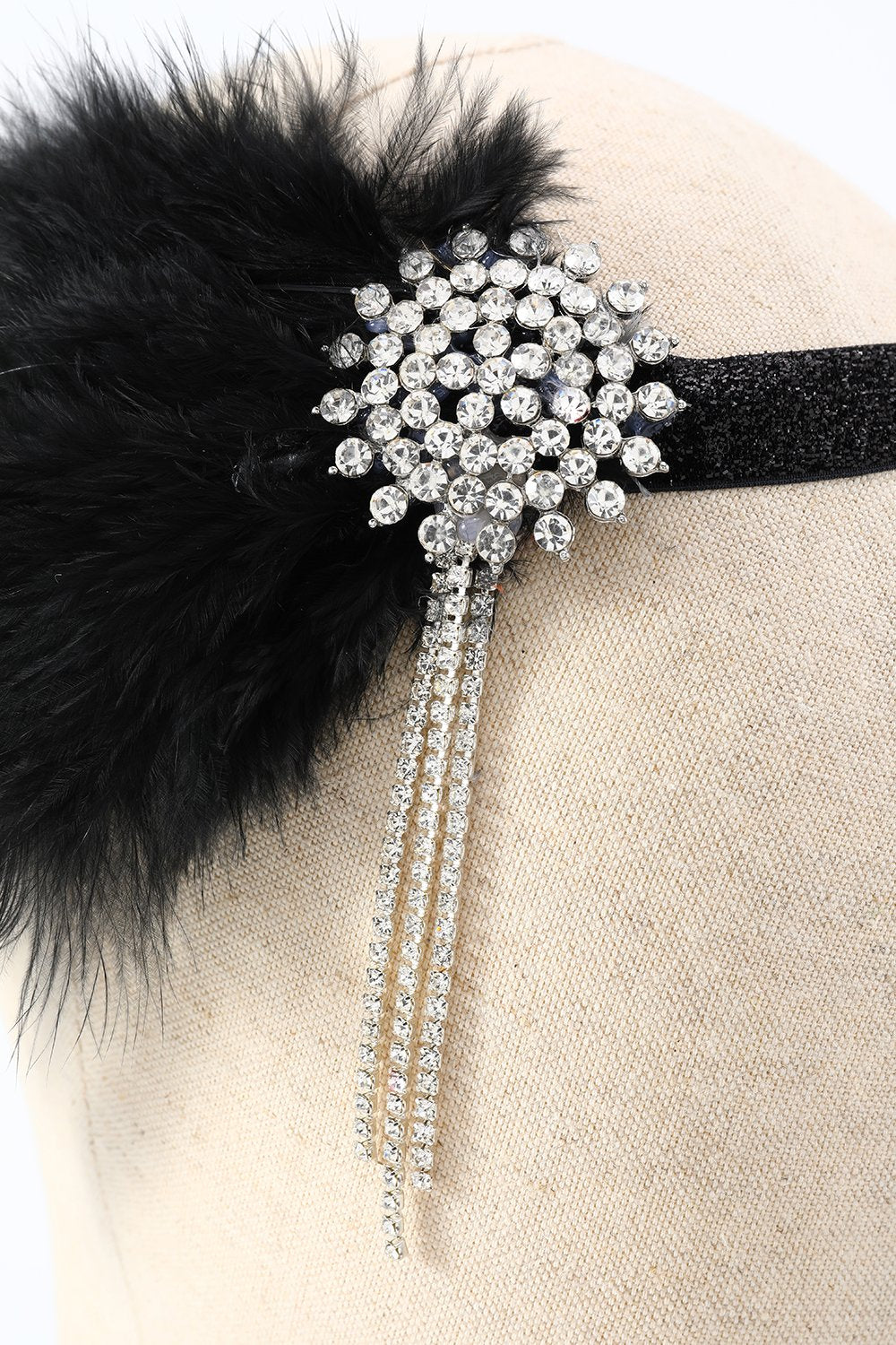 Ensembles d’accessoires de fête noirs des années 1920
