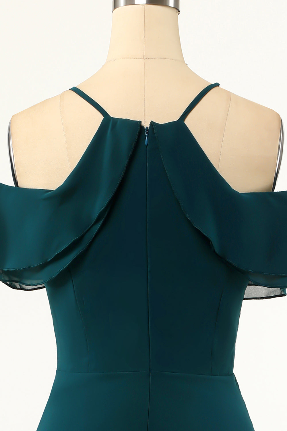 Robe de bal vert froid d’épaule