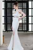 Robe formelle de bal longue sirène noire