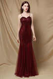 Bourgogne Sirène Paillettes Robe de fête