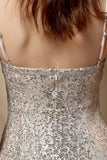 Bourgogne Sirène Paillettes Robe de fête