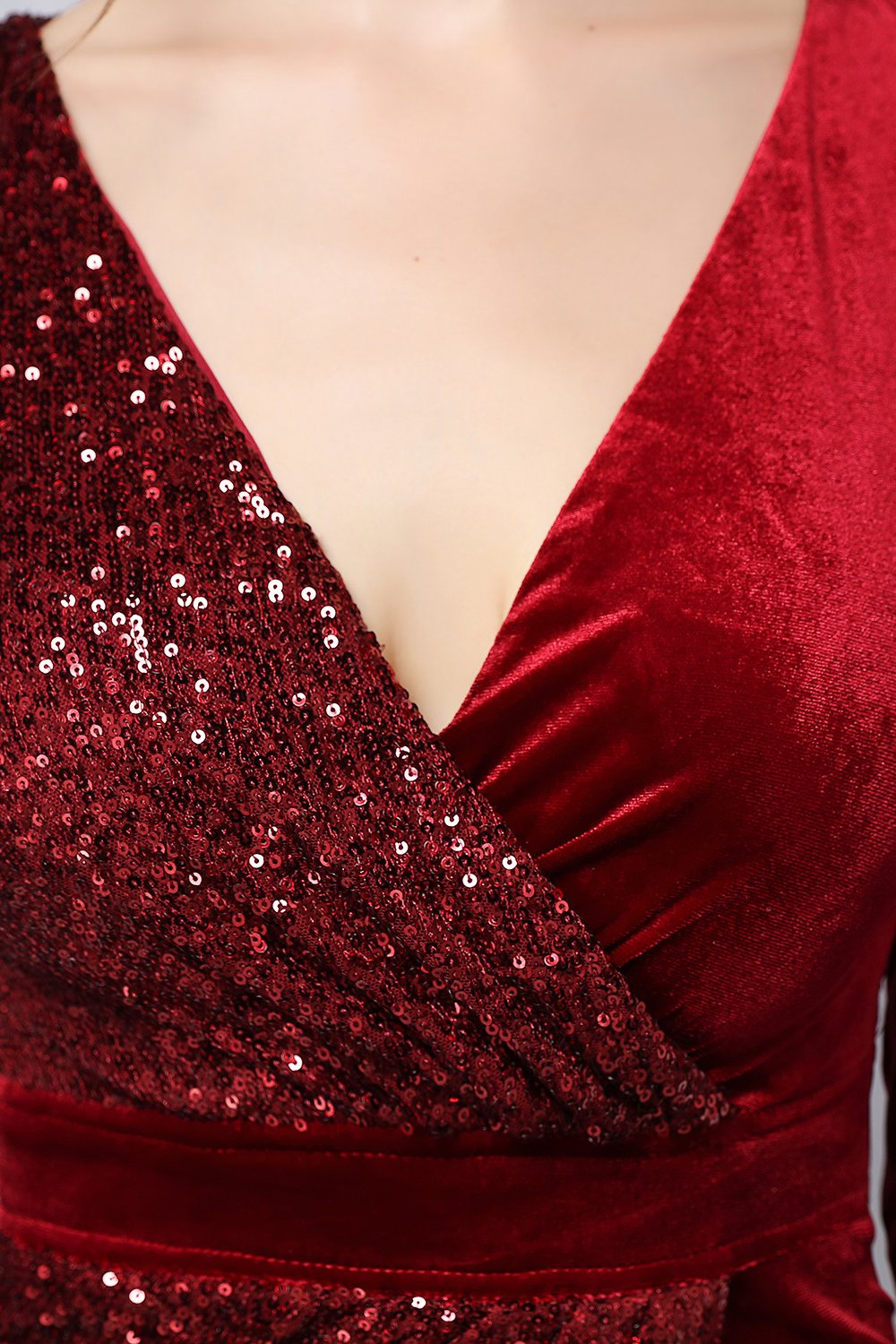 Bourgogne Paillettes & Robe cocktail velours