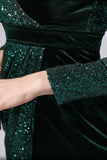 Bourgogne Paillettes & Robe cocktail velours