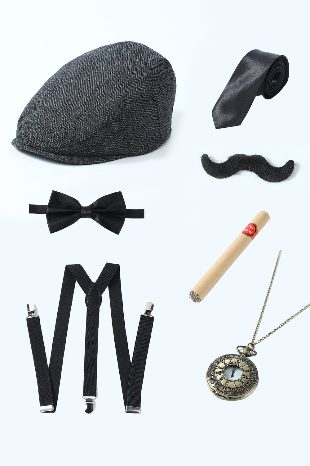 Grand ensemble d’accessoires Gatsby pour hommes
