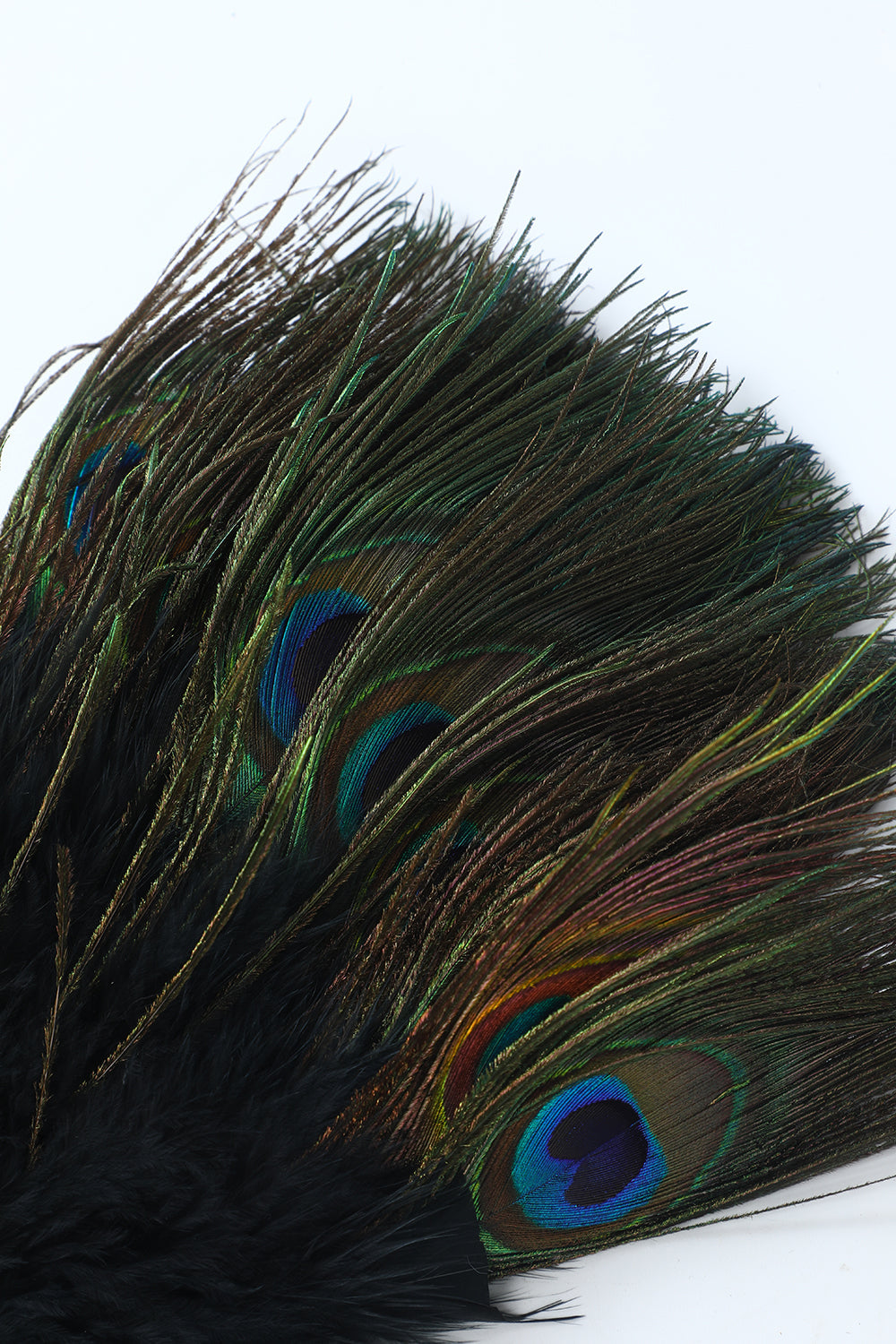 Accessoire des années 20 Peacock Feather Fan